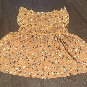 Source Unknown Floral Dress with Ruffle Sleeves